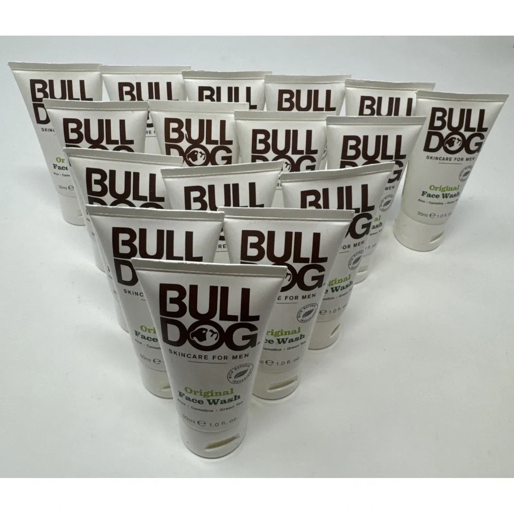 16X Bulldog Original Face Wash Aloe Camelina Green TeaMens Skincare, 1.0 oz Each